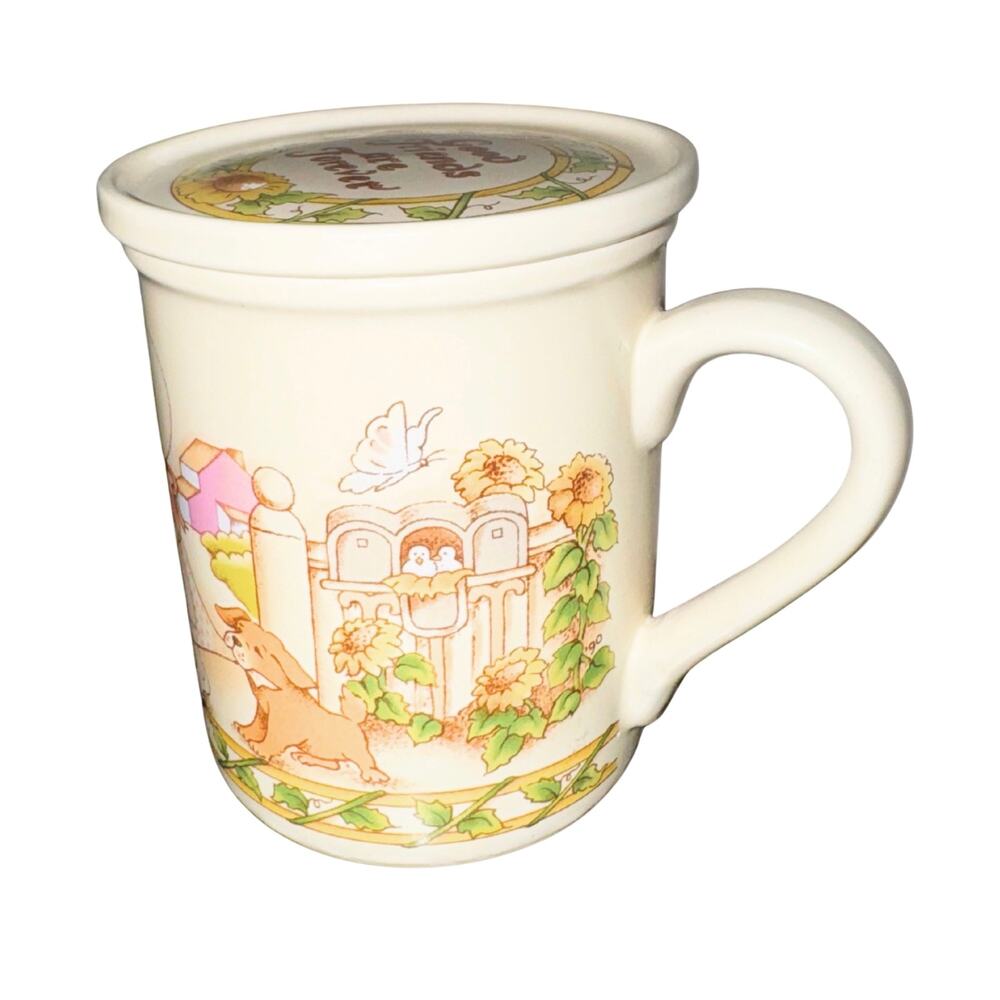 Watkins Country Kids Mug & Coaster Set — “Good Friends Are Forever” — Vintage